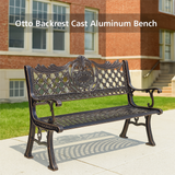 Otto Backrest Cast Aluminum Bench