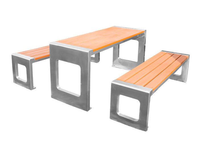 Titan Outdoor Table and Bench Set