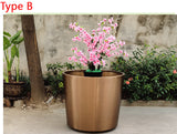 Braxton Stainless Steel Flower Pot
