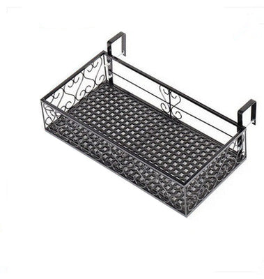 Hanging Rectangular Wrought Iron Shelf