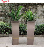 Braxton Stainless Steel Flower Pot