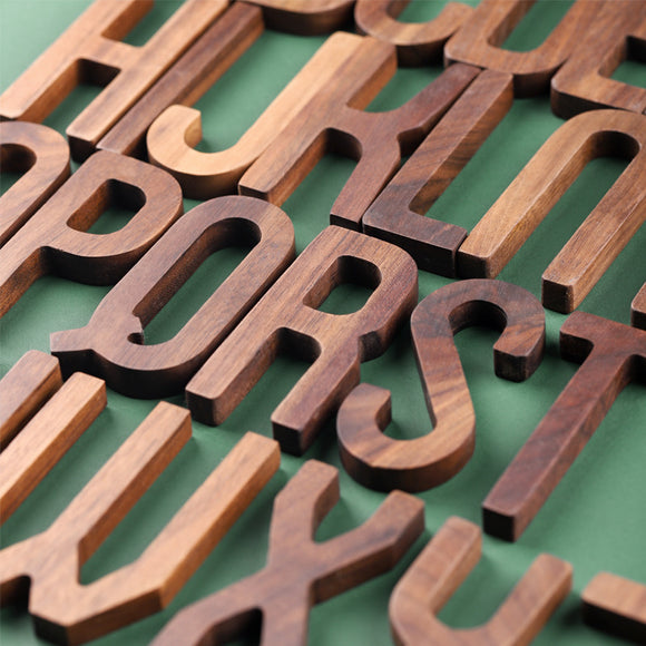Carve Wooden Alphabet Letters