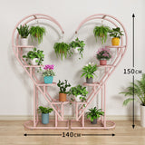 Laurel Heart Shaped Multi Level Flower Rack