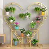 Laurel Heart Shaped Multi Level Flower Rack