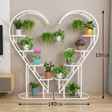 Laurel Heart Shaped Multi Level Flower Rack