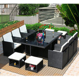 Asenka Large Rattan Table And Chair Set