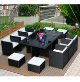 Asenka Large Rattan Table And Chair Set