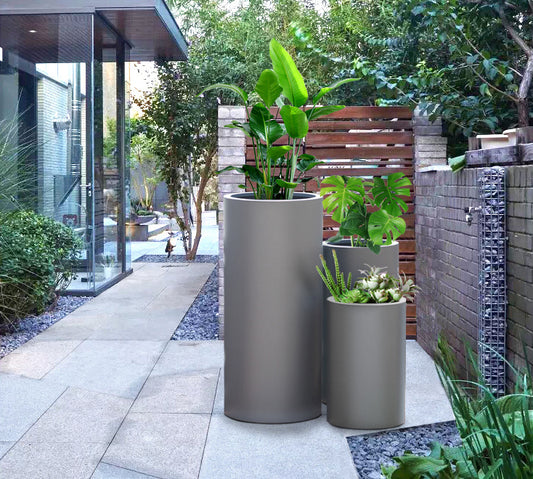 Emmett Circular Outdoor Flower Pot