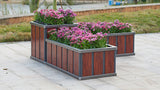 Hugh Aluminium Composite Wood Planter