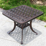 Otto Outdoor Bronze Cast Aluminum Bench