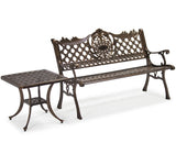 Otto Backrest Cast Aluminum Bench