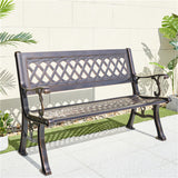 Otto Outdoor Bronze Cast Aluminum Bench