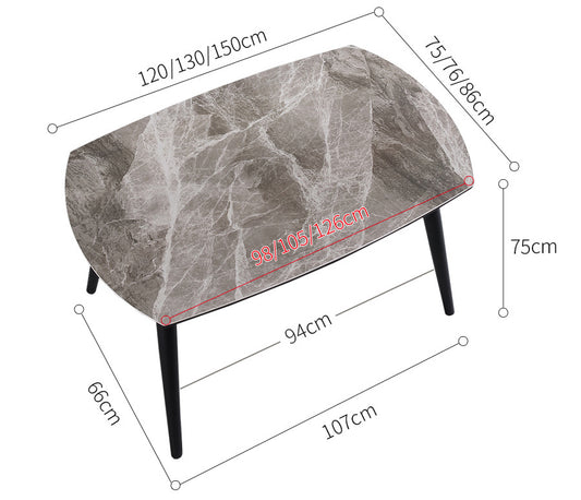 Mavi Solid Slab Dining Table