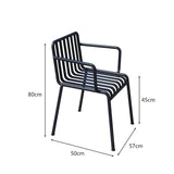 Lennox Black Table And Chair Set