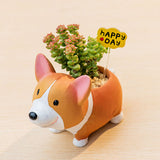 Cute Dog Mini Planter