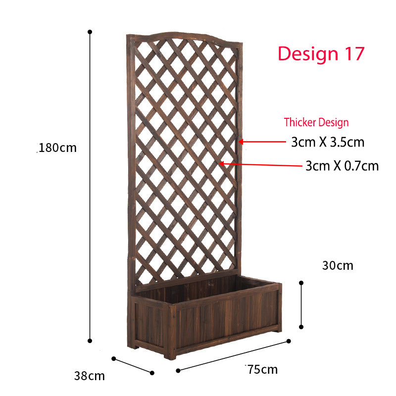 Juniper Wooden Screen Planter