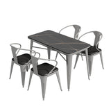Paxton Silver Table And Chairs