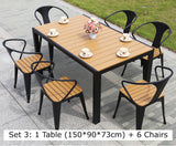 Akai Outdoor Composite Wood Table Set