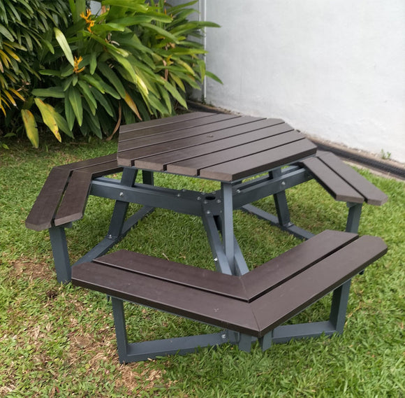 Titus 6 Seater Outdoor Table And Bench Set