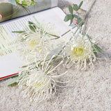 Flocked Leucospermum Artificial Flowers