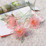 Flocked Leucospermum Artificial Flowers