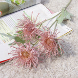 Flocked Leucospermum Artificial Flowers