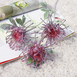 Flocked Leucospermum Artificial Flowers