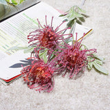 Flocked Leucospermum Artificial Flowers