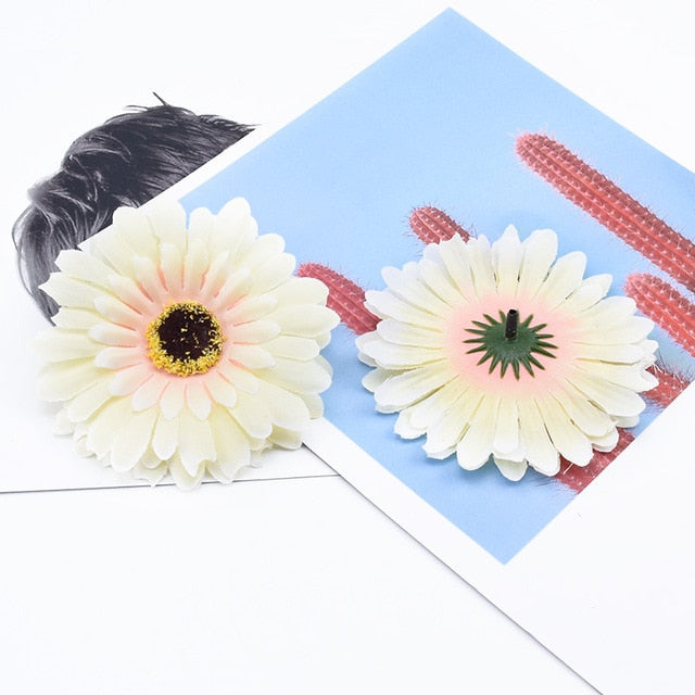 2/5/10 Pieces 10cm silk Gerbera