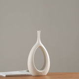 White Ceramic Decorations Vases