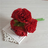 5pc Artificial Peony Silk Flowers
