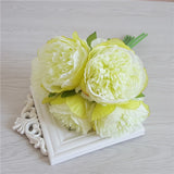 5pc Artificial Peony Silk Flowers