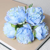 5pc Artificial Peony Silk Flowers