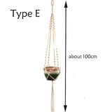 100% macrame handmade plant hanger