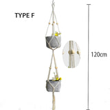 100% macrame handmade plant hanger