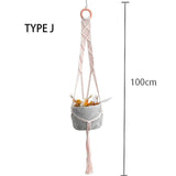 100% macrame handmade plant hanger