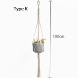 100% macrame handmade plant hanger