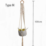 100% macrame handmade plant hanger