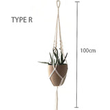 100% macrame handmade plant hanger