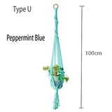 100% macrame handmade plant hanger