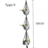 100% macrame handmade plant hanger
