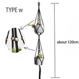 100% macrame handmade plant hanger