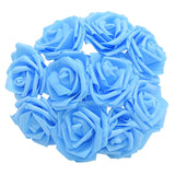10/20/30Pcs 8cm Artificial PE Foam Rose Flowers