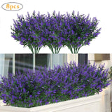 8 Bundles Artificial Lavender