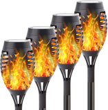 Led Solar Lights Flickering Dancing Flame Lamp For Garden Decoration