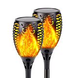 Led Solar Lights Flickering Dancing Flame Lamp For Garden Decoration