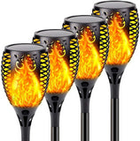 Led Solar Lights Flickering Dancing Flame Lamp For Garden Decoration