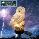 Outdoor Waterproof LED Solar Sculpture Owl Lamp