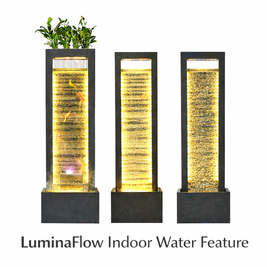 LuminaFlow Indoor Water Feature