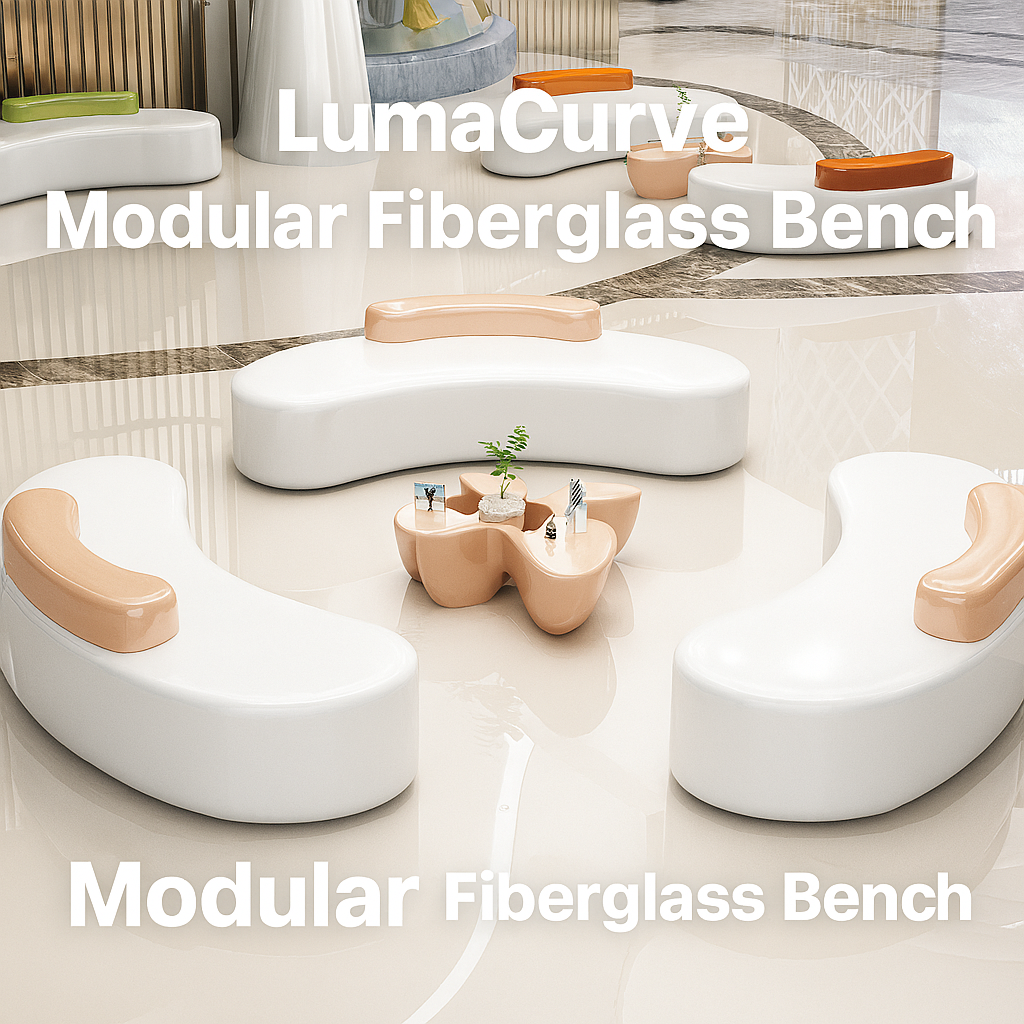 LumaCurve Modular Fiberglass Bench
